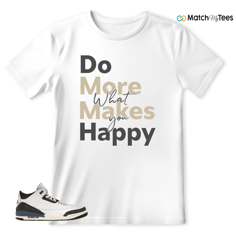 NIKE AIR JORDAN 3 X A MA MANIERE DIFFUSED BLUE SNEAKER Matching Tees t-shirt