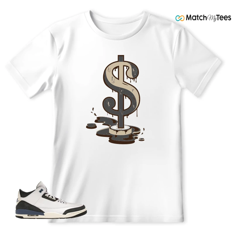 NIKE AIR JORDAN 3 X A MA MANIERE DIFFUSED BLUE SNEAKER Matching Tees t-shirt