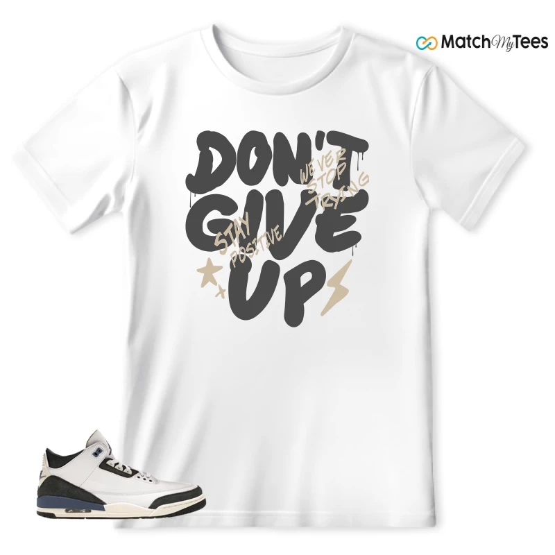 NIKE AIR JORDAN 3 X A MA MANIERE DIFFUSED BLUE SNEAKER Matching Tees t-shirt