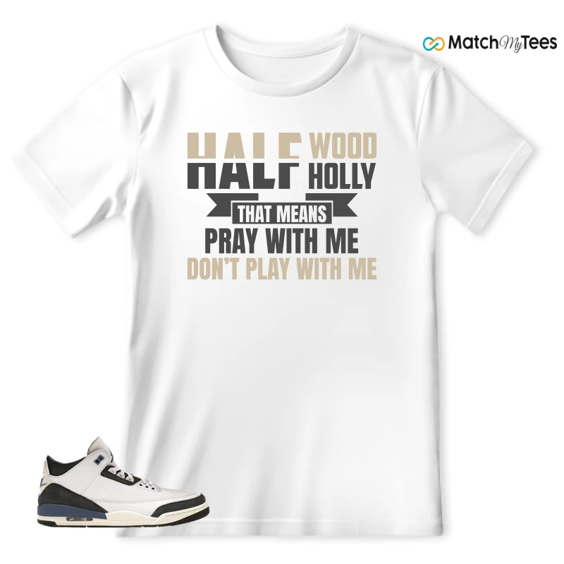 NIKE AIR JORDAN 3 X A MA MANIERE DIFFUSED BLUE SNEAKER Matching Tees t-shirt