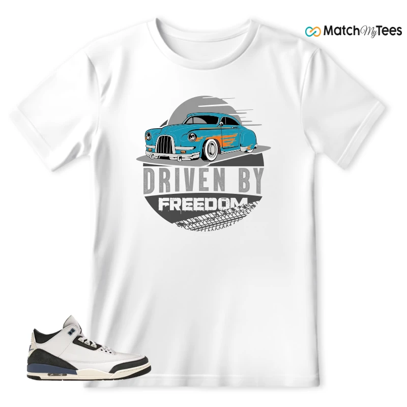 NIKE AIR JORDAN 3 X A MA MANIERE DIFFUSED BLUE SNEAKER Matching Tees t-shirt