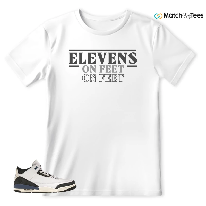 NIKE AIR JORDAN 3 X A MA MANIERE DIFFUSED BLUE SNEAKER Matching Tees t-shirt