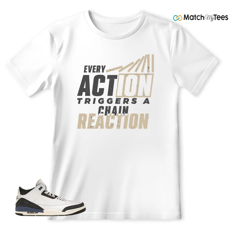 NIKE AIR JORDAN 3 X A MA MANIERE DIFFUSED BLUE SNEAKER Matching Tees t-shirt