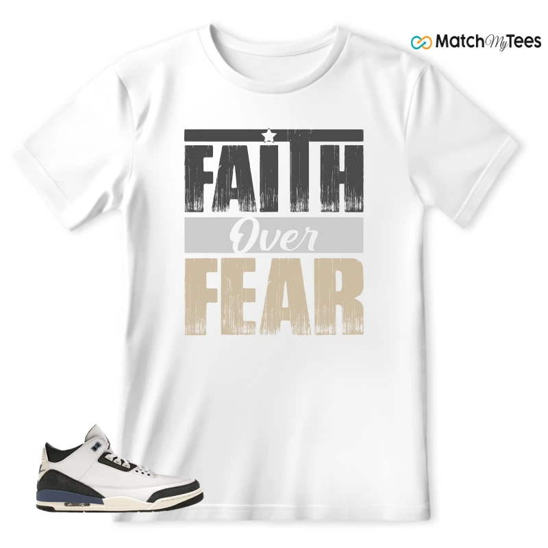 NIKE AIR JORDAN 3 X A MA MANIERE DIFFUSED BLUE SNEAKER Matching Tees t-shirt