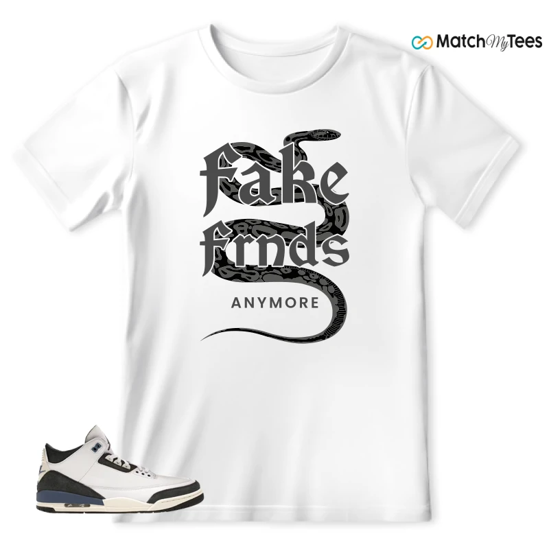 NIKE AIR JORDAN 3 X A MA MANIERE DIFFUSED BLUE SNEAKER Matching Tees t-shirt