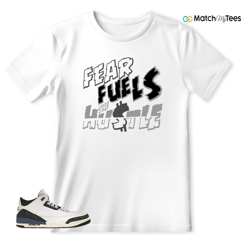 NIKE AIR JORDAN 3 X A MA MANIERE DIFFUSED BLUE SNEAKER Matching Tees t-shirt