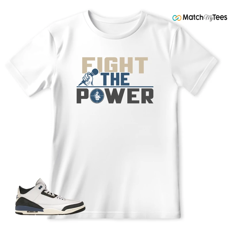 NIKE AIR JORDAN 3 X A MA MANIERE DIFFUSED BLUE SNEAKER Matching Tees t-shirt