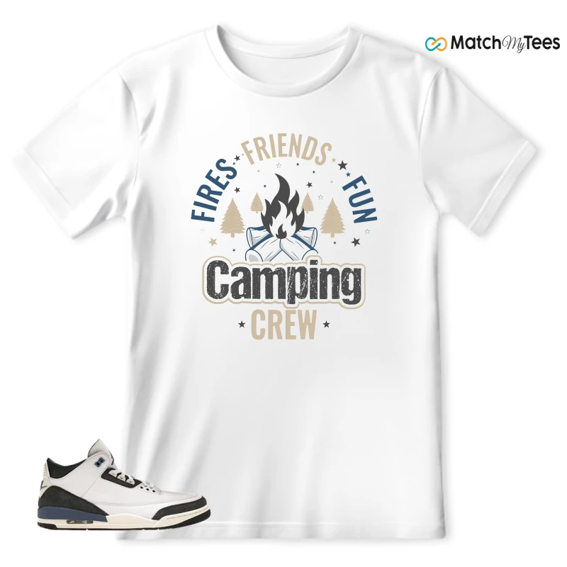NIKE AIR JORDAN 3 X A MA MANIERE DIFFUSED BLUE SNEAKER Matching Tees t-shirt