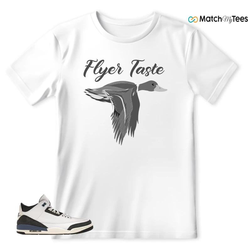 NIKE AIR JORDAN 3 X A MA MANIERE DIFFUSED BLUE SNEAKER Matching Tees t-shirt