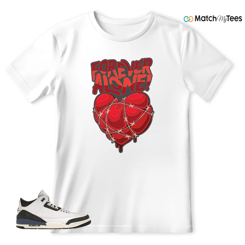 NIKE AIR JORDAN 3 X A MA MANIERE DIFFUSED BLUE SNEAKER Matching Tees t-shirt