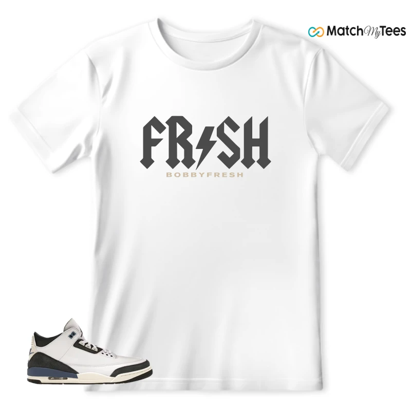 NIKE AIR JORDAN 3 X A MA MANIERE DIFFUSED BLUE SNEAKER Matching Tees t-shirt