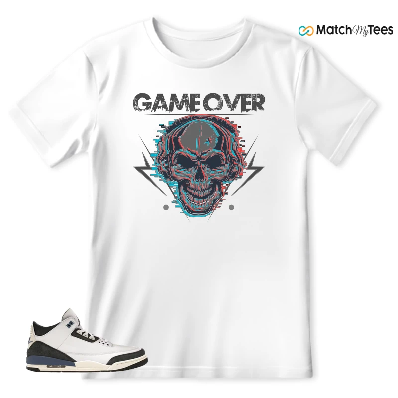 NIKE AIR JORDAN 3 X A MA MANIERE DIFFUSED BLUE SNEAKER Matching Tees t-shirt