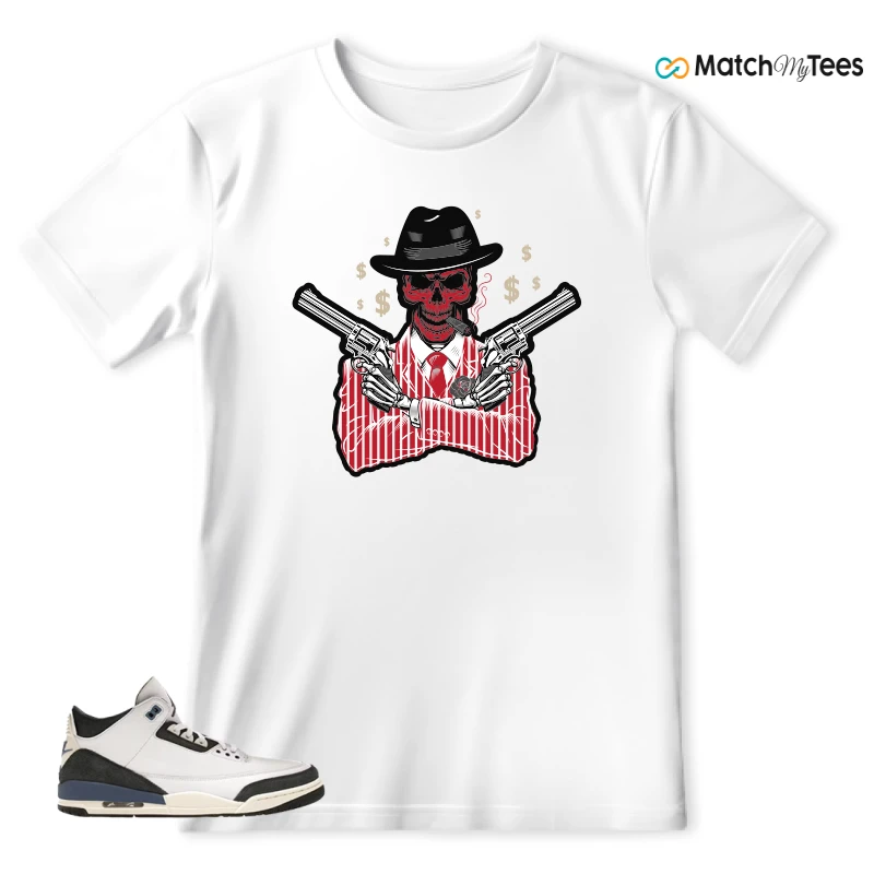 NIKE AIR JORDAN 3 X A MA MANIERE DIFFUSED BLUE SNEAKER Matching Tees t-shirt