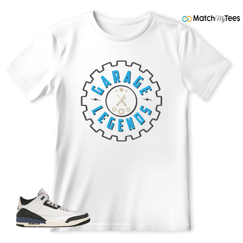 NIKE AIR JORDAN 3 X A MA MANIERE DIFFUSED BLUE SNEAKER Matching Tees t-shirt
