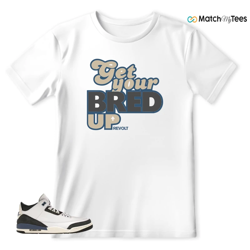 NIKE AIR JORDAN 3 X A MA MANIERE DIFFUSED BLUE SNEAKER Matching Tees t-shirt