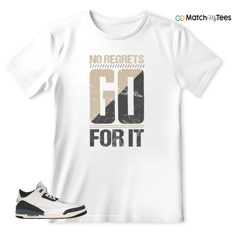 NIKE AIR JORDAN 3 X A MA MANIERE DIFFUSED BLUE SNEAKER Matching Tees t-shirt