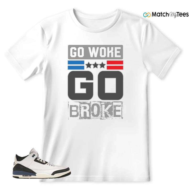 NIKE AIR JORDAN 3 X A MA MANIERE DIFFUSED BLUE SNEAKER Matching Tees t-shirt
