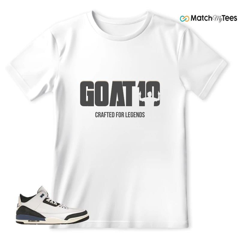 NIKE AIR JORDAN 3 X A MA MANIERE DIFFUSED BLUE SNEAKER Matching Tees t-shirt