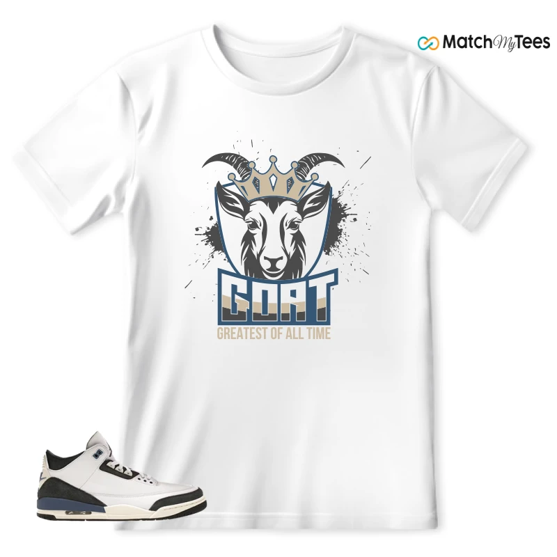 NIKE AIR JORDAN 3 X A MA MANIERE DIFFUSED BLUE SNEAKER Matching Tees t-shirt