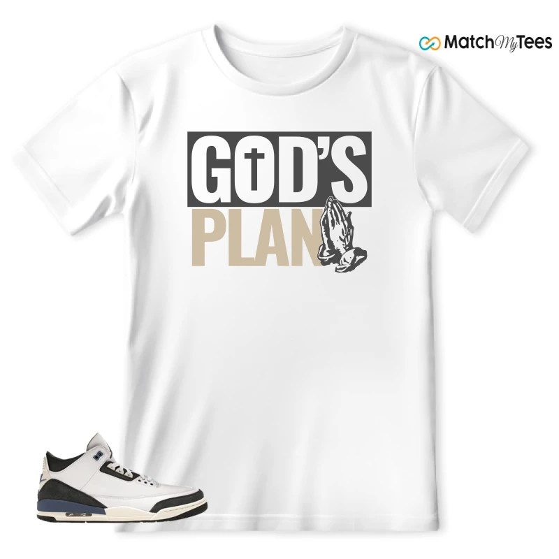 NIKE AIR JORDAN 3 X A MA MANIERE DIFFUSED BLUE SNEAKER Matching Tees t-shirt