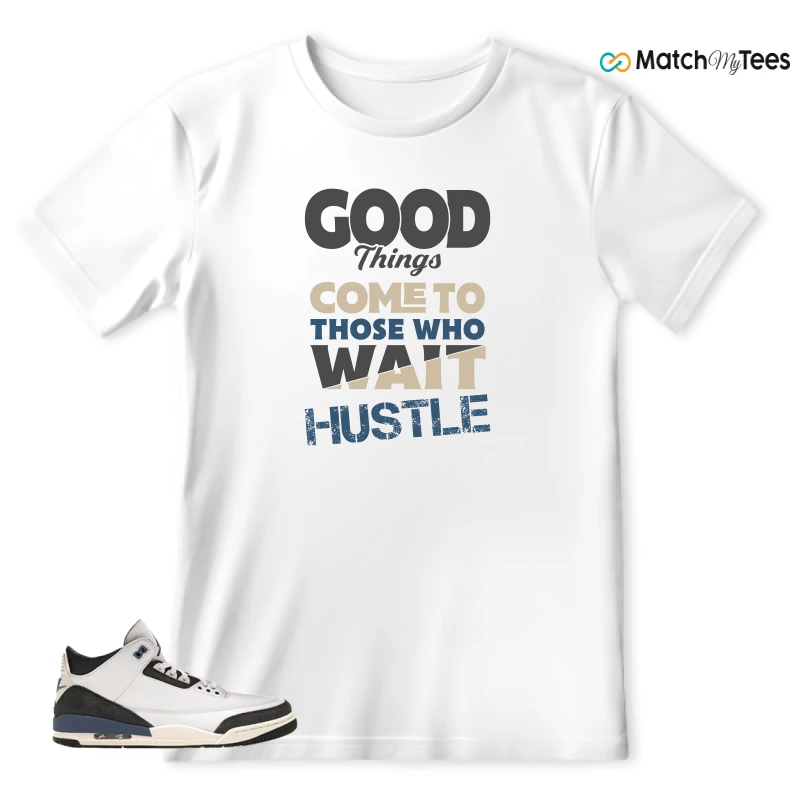NIKE AIR JORDAN 3 X A MA MANIERE DIFFUSED BLUE SNEAKER Matching Tees t-shirt
