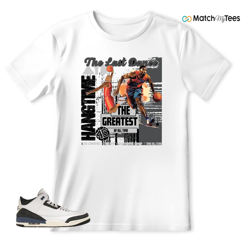 NIKE AIR JORDAN 3 X A MA MANIERE DIFFUSED BLUE SNEAKER Matching Tees t-shirt