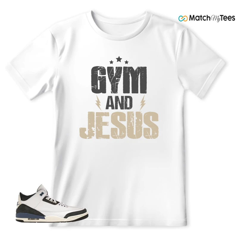 NIKE AIR JORDAN 3 X A MA MANIERE DIFFUSED BLUE SNEAKER Matching Tees t-shirt