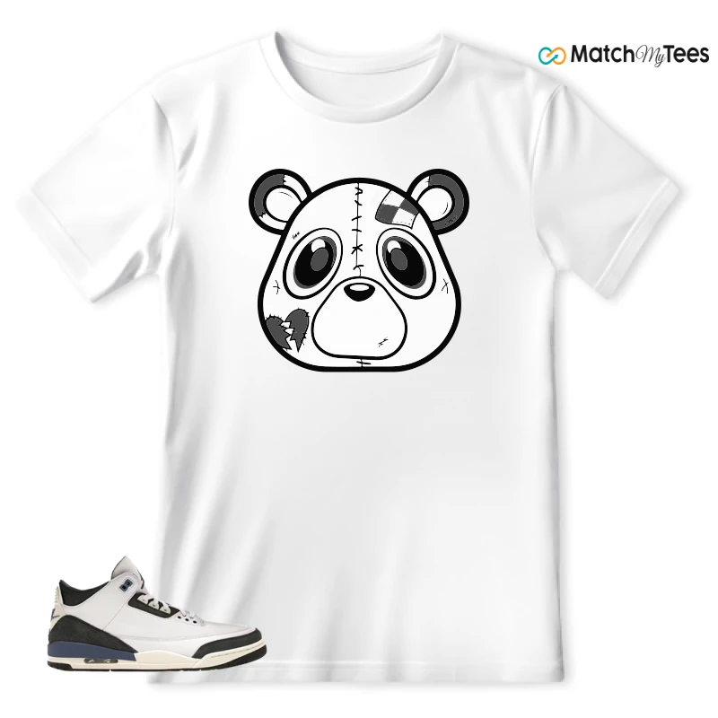NIKE AIR JORDAN 3 X A MA MANIERE DIFFUSED BLUE SNEAKER Matching Tees t-shirt