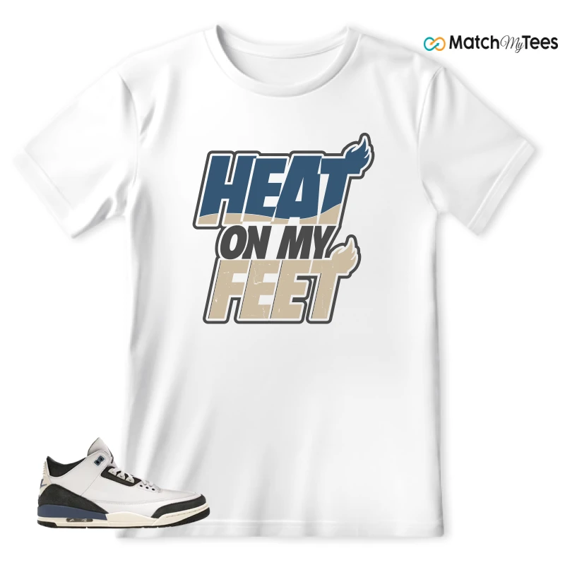 NIKE AIR JORDAN 3 X A MA MANIERE DIFFUSED BLUE SNEAKER Matching Tees t-shirt