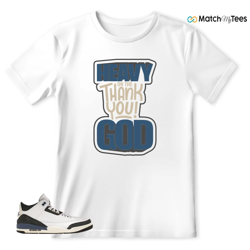 NIKE AIR JORDAN 3 X A MA MANIERE DIFFUSED BLUE SNEAKER Matching Tees t-shirt