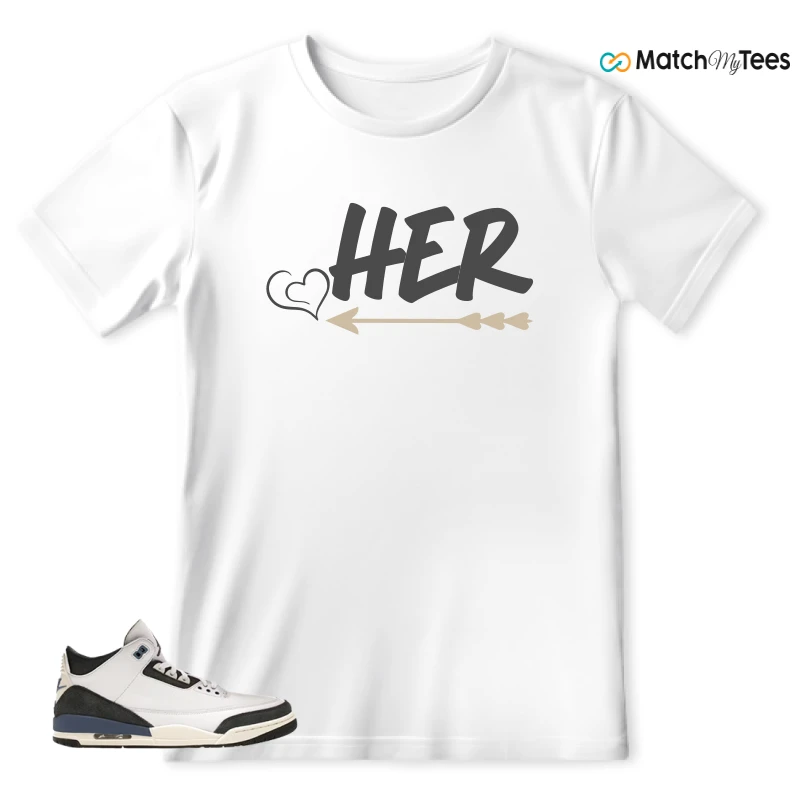 NIKE AIR JORDAN 3 X A MA MANIERE DIFFUSED BLUE SNEAKER Matching Tees t-shirt
