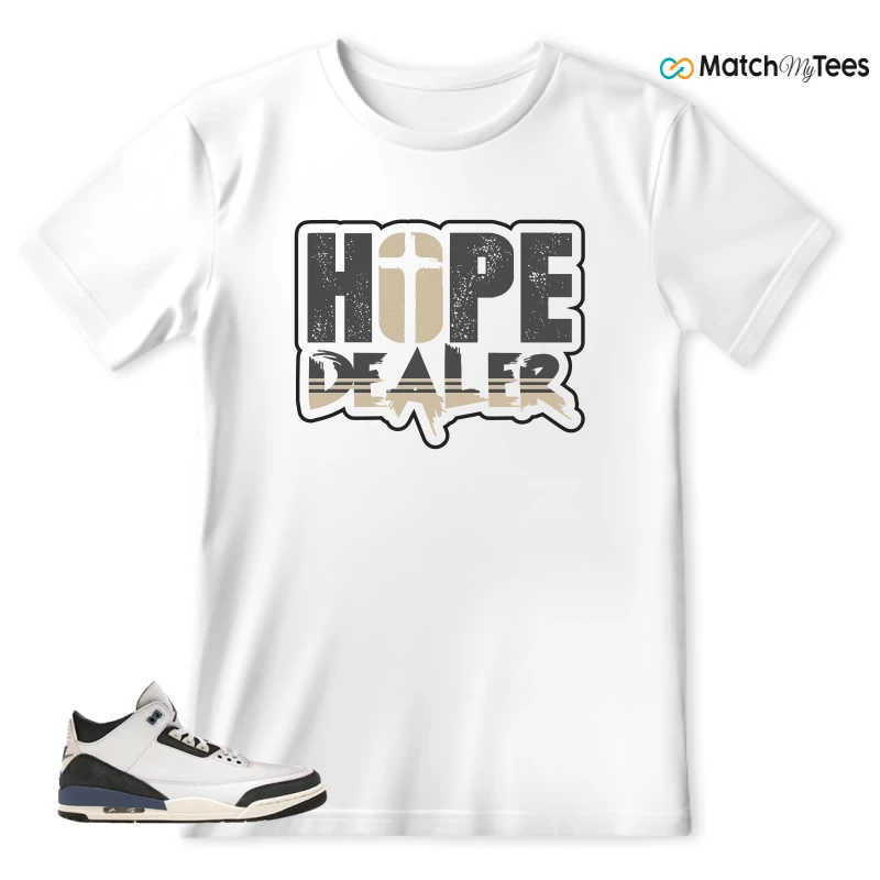 NIKE AIR JORDAN 3 X A MA MANIERE DIFFUSED BLUE SNEAKER Matching Tees t-shirt