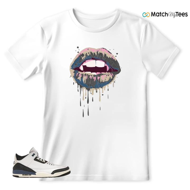 NIKE AIR JORDAN 3 X A MA MANIERE DIFFUSED BLUE SNEAKER Matching Tees t-shirt
