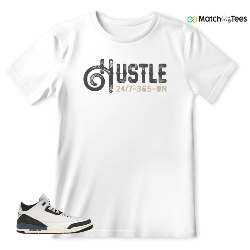 NIKE AIR JORDAN 3 X A MA MANIERE DIFFUSED BLUE SNEAKER Matching Tees t-shirt