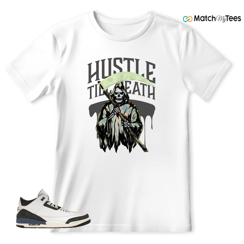 NIKE AIR JORDAN 3 X A MA MANIERE DIFFUSED BLUE SNEAKER Matching Tees t-shirt