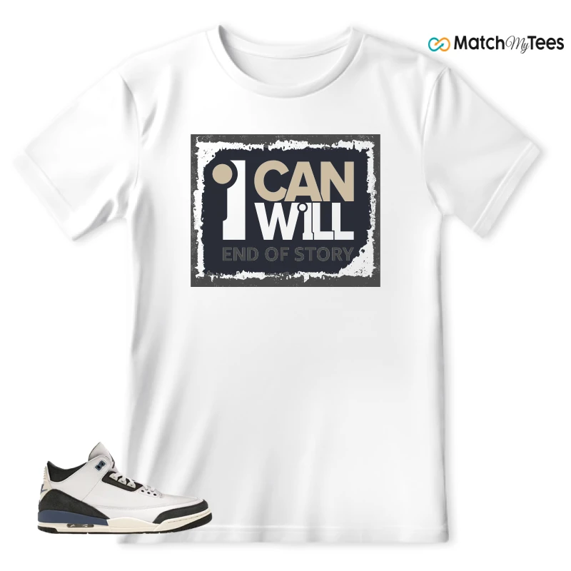 NIKE AIR JORDAN 3 X A MA MANIERE DIFFUSED BLUE SNEAKER Matching Tees t-shirt