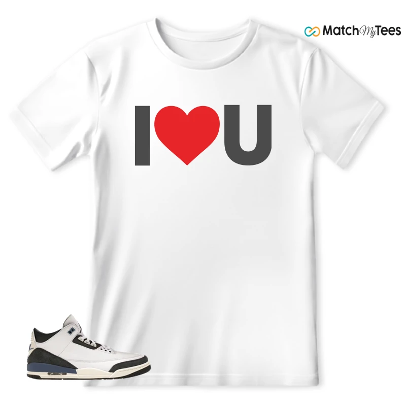 NIKE AIR JORDAN 3 X A MA MANIERE DIFFUSED BLUE SNEAKER Matching Tees t-shirt