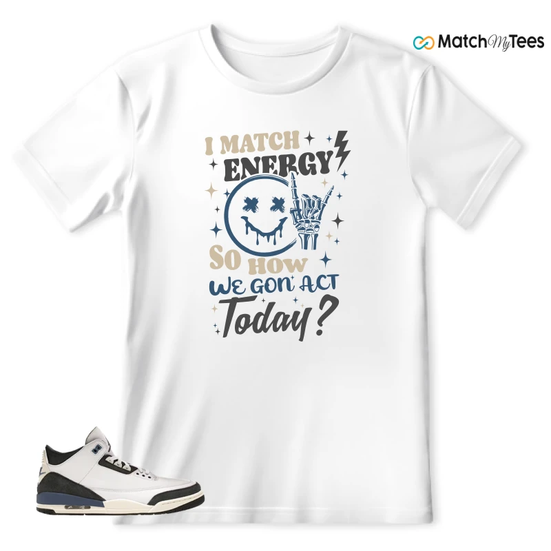 NIKE AIR JORDAN 3 X A MA MANIERE DIFFUSED BLUE SNEAKER Matching Tees t-shirt