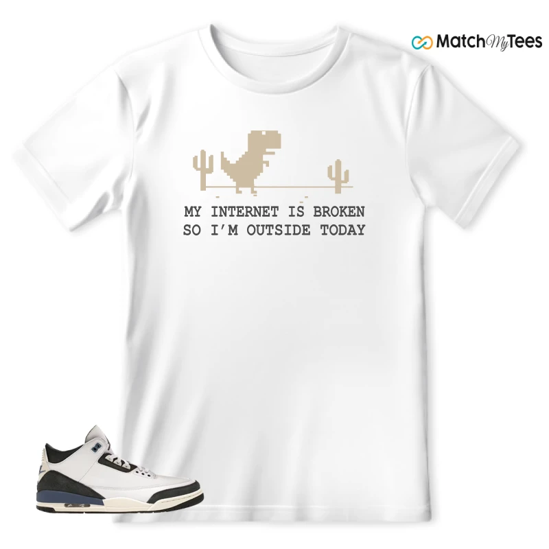 NIKE AIR JORDAN 3 X A MA MANIERE DIFFUSED BLUE SNEAKER Matching Tees t-shirt