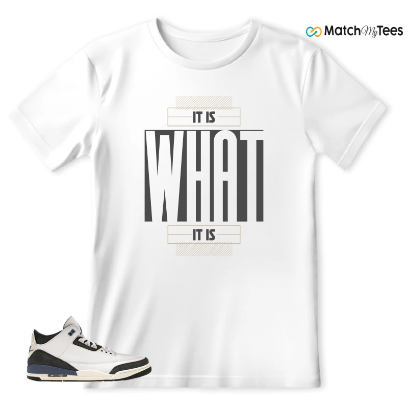 NIKE AIR JORDAN 3 X A MA MANIERE DIFFUSED BLUE SNEAKER Matching Tees t-shirt