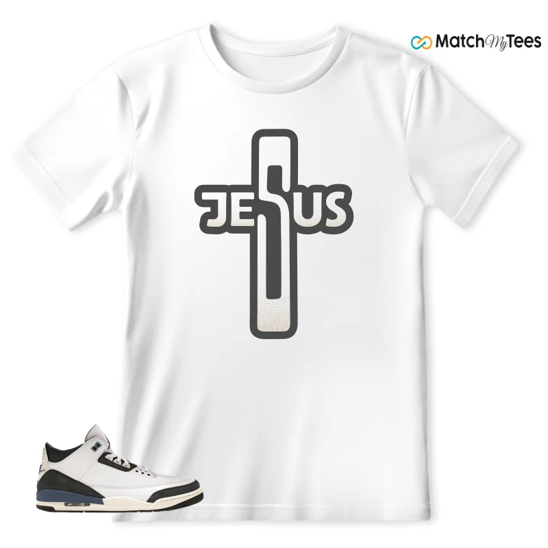 NIKE AIR JORDAN 3 X A MA MANIERE DIFFUSED BLUE SNEAKER Matching Tees t-shirt