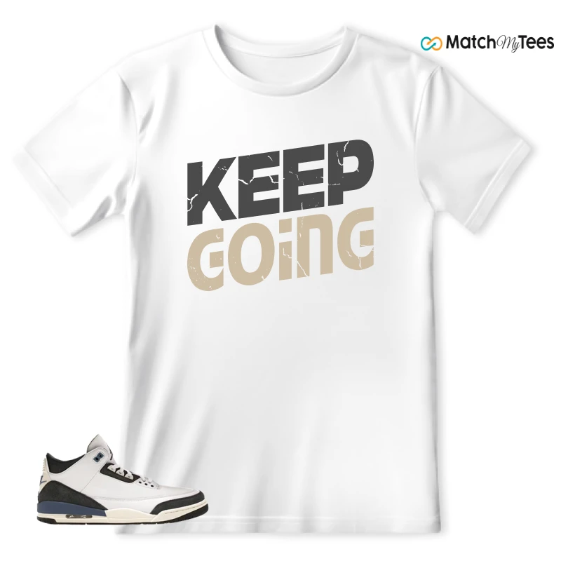 NIKE AIR JORDAN 3 X A MA MANIERE DIFFUSED BLUE SNEAKER Matching Tees t-shirt