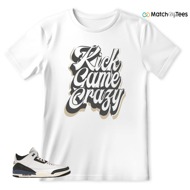NIKE AIR JORDAN 3 X A MA MANIERE DIFFUSED BLUE SNEAKER Matching Tees t-shirt