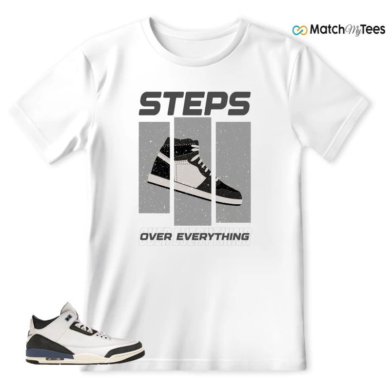NIKE AIR JORDAN 3 X A MA MANIERE DIFFUSED BLUE SNEAKER Matching Tees t-shirt