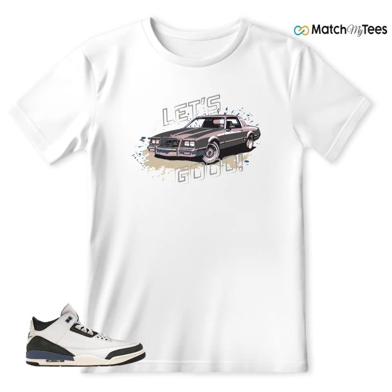 NIKE AIR JORDAN 3 X A MA MANIERE DIFFUSED BLUE SNEAKER Matching Tees t-shirt