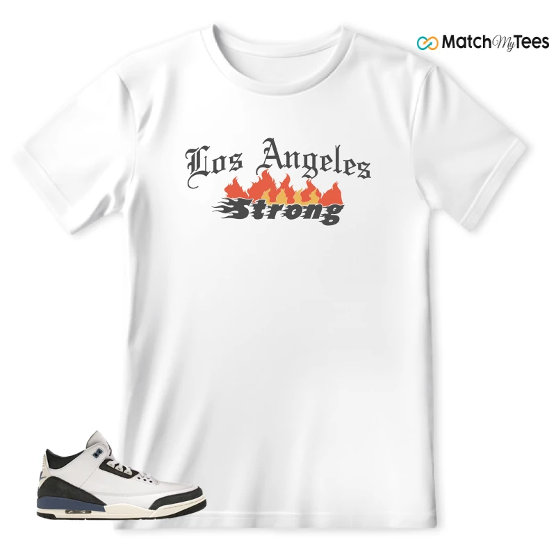 NIKE AIR JORDAN 3 X A MA MANIERE DIFFUSED BLUE SNEAKER Matching Tees t-shirt