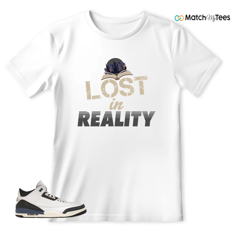 NIKE AIR JORDAN 3 X A MA MANIERE DIFFUSED BLUE SNEAKER Matching Tees t-shirt