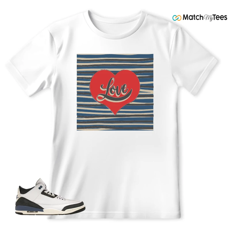 NIKE AIR JORDAN 3 X A MA MANIERE DIFFUSED BLUE SNEAKER Matching Tees t-shirt