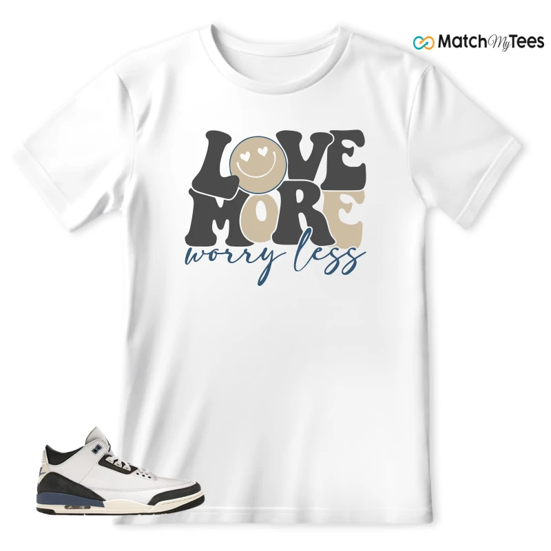 NIKE AIR JORDAN 3 X A MA MANIERE DIFFUSED BLUE SNEAKER/WHITE/DIFFUSED BLUE/ANTHRACITE/MUSLIN matching T-shirt