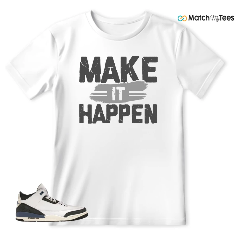 NIKE AIR JORDAN 3 X A MA MANIERE DIFFUSED BLUE SNEAKER Matching Tees t-shirt